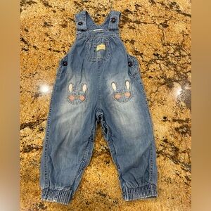 Mon Caramel Spring Bunny Overalls size 18-24 months